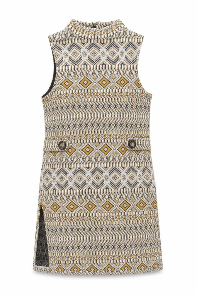 Front view of River Island women’s multicoloured, size UK 8, sleeveless tunic blouse