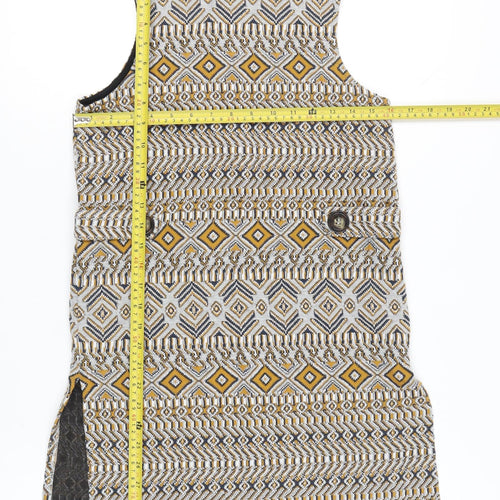 River Island Womens Multicoloured Size 8 Sleeveless Tunic Blouse
