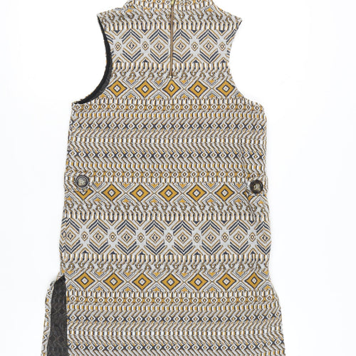 River Island Womens Multicoloured Size 8 Sleeveless Tunic Blouse