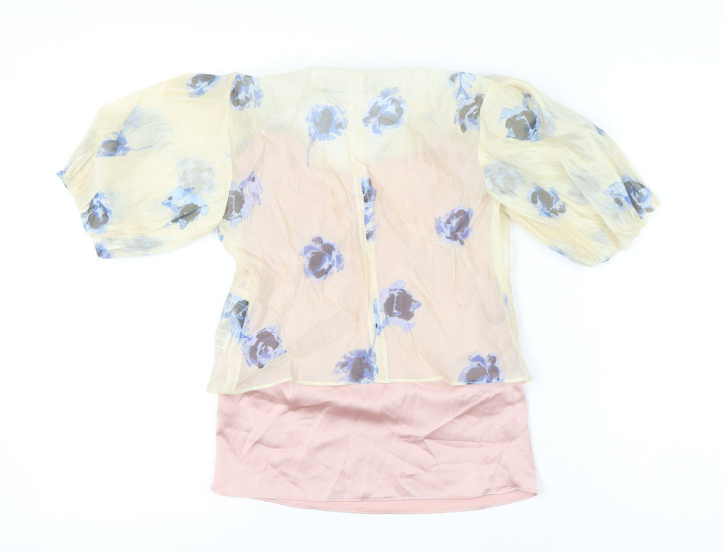 Marks and Spencer Womens Multicoloured Size 6 Wrap Floral Blouse