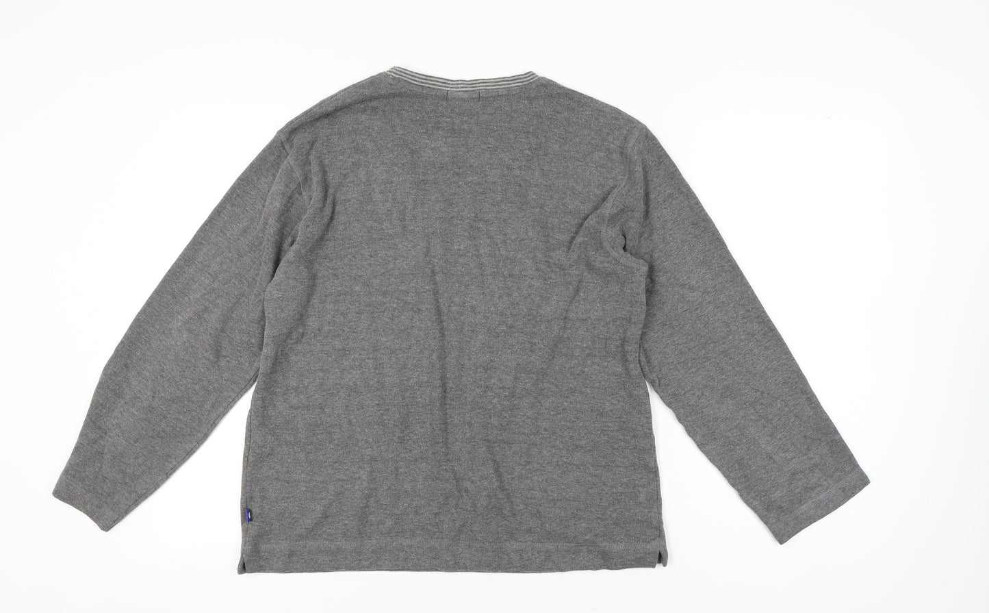 Punto Blanco Men’s Grey Cotton Blend M Crew Neck Pullover Jumper