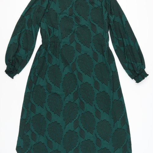 Marks and Spencer Women’s Green Knee Length Wrap Dress Size 12