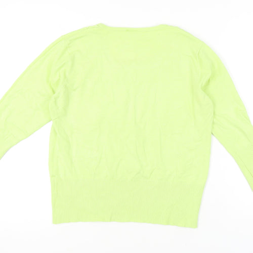 Roman Originals Womens Green Size 16 Pullover Square Neck Jumper