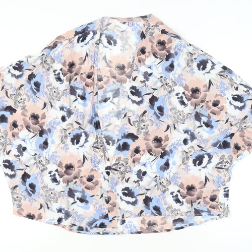Next Womens Multicoloured Floral Kimono Blouse Size 10 Viscose