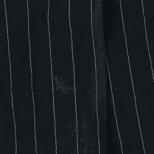 Moschino Cheap and Chic Womens Black Size 10 Pinstripe Wool Blazer