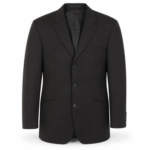 Next Men’s Brown 42R Pinstripe Wool Blend Blazer Jacket