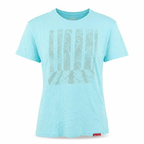 Eden Project Womens Blue Organic Cotton Graphic T-Shirt M