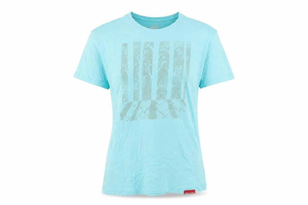 Eden Project Womens Blue Organic Cotton Graphic T-Shirt M