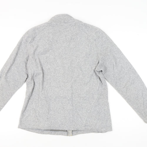 Decathlon Womens Grey Fleece Full Zip Jacket Size XL