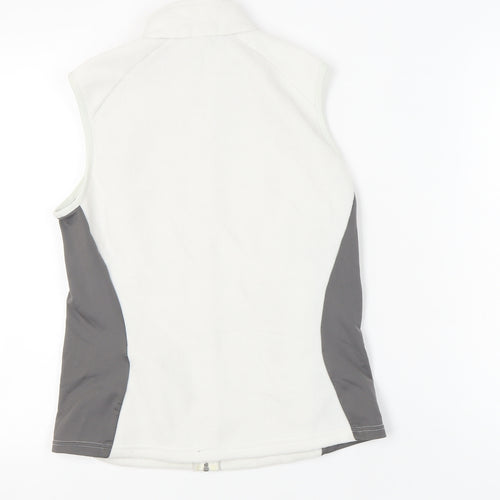 Quechua Womens White Fleece Waistcoat Bodywarmer Size 12