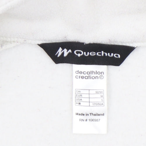Quechua Womens White Fleece Waistcoat Bodywarmer Size 12