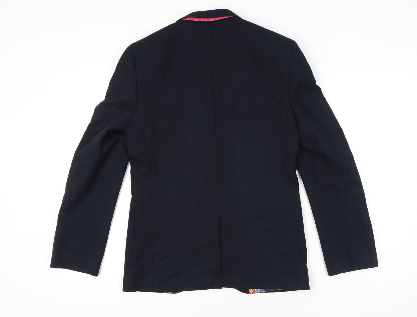 Moss London Men's Blue Blazer Jacket 38 Regular Polyester Viscose