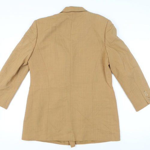 Your Sixth Sense Women’s Beige Wool Double-Breasted Blazer UK 14