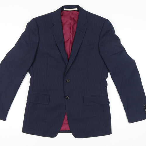 Marks and Spencer Men’s Blue 38R Wool Blend Blazer Jacket
