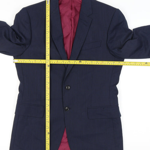 Marks and Spencer Men’s Blue 38R Wool Blend Blazer Jacket