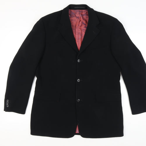 Gibson Directional Men's Black 40R Polyester Blazer Jacket Formal