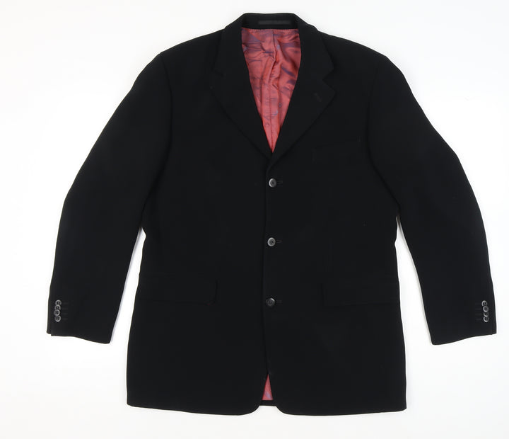 Gibson Directional Men's Black 40R Polyester Blazer Jacket Formal