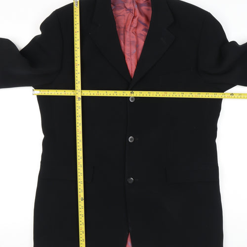 Gibson Directional Men's Black 40R Polyester Blazer Jacket Formal