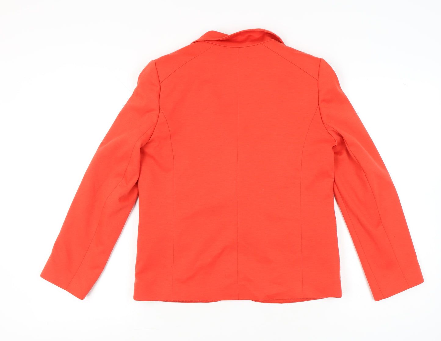 Wallis Petite Women's Red Blazer Jacket Size 12 Notch Lapel Tailored