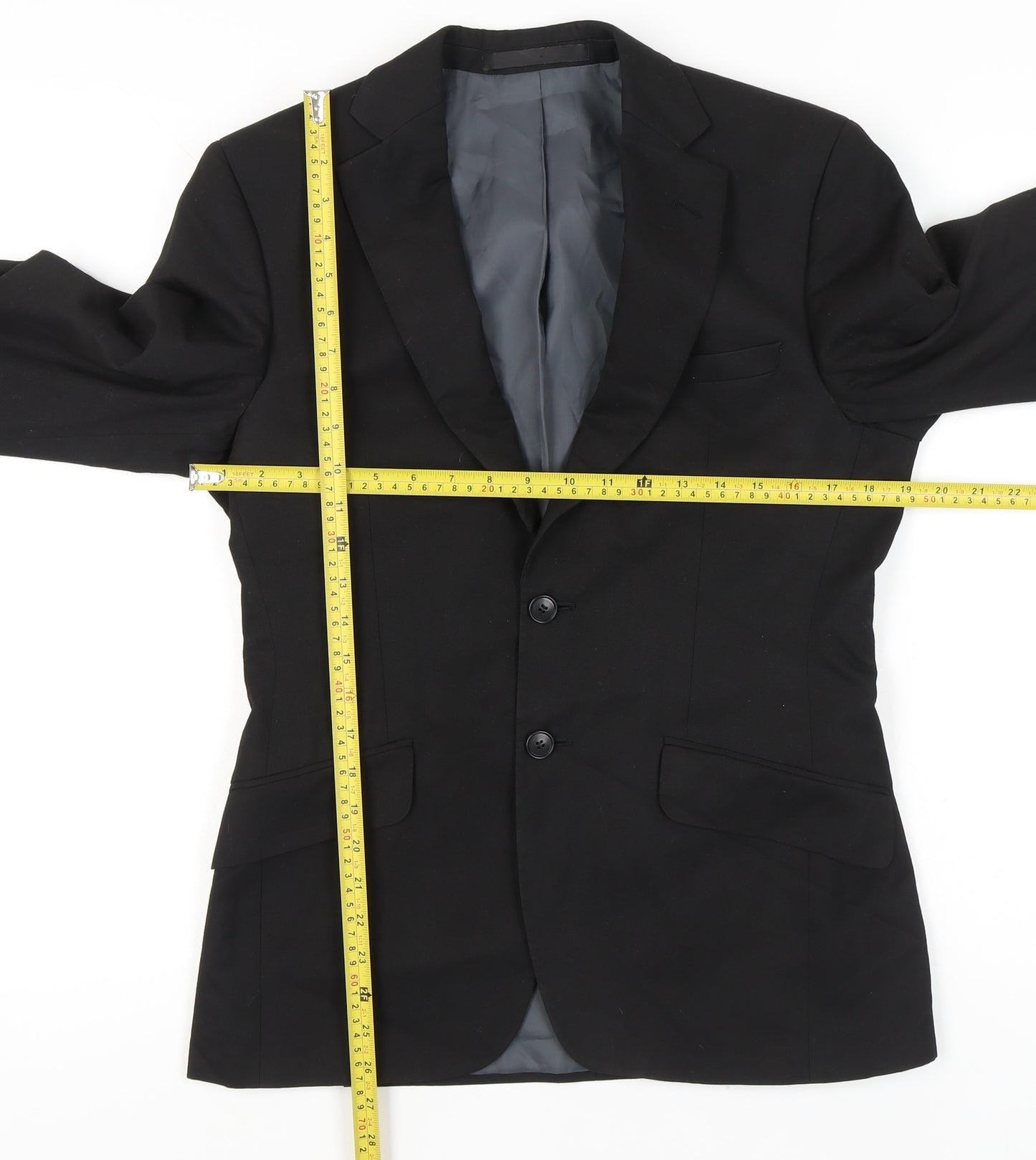 Marks and Spencer Men's Black 36R Blazer Jacket Formal Classic