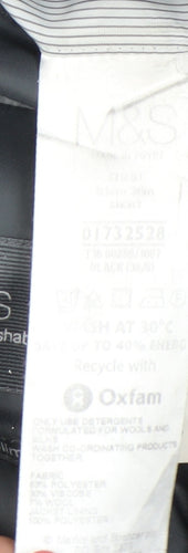 Marks and Spencer Men's Black 36R Blazer Jacket Formal Classic