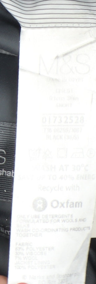 Marks and Spencer Men's Black 36R Blazer Jacket Formal Classic