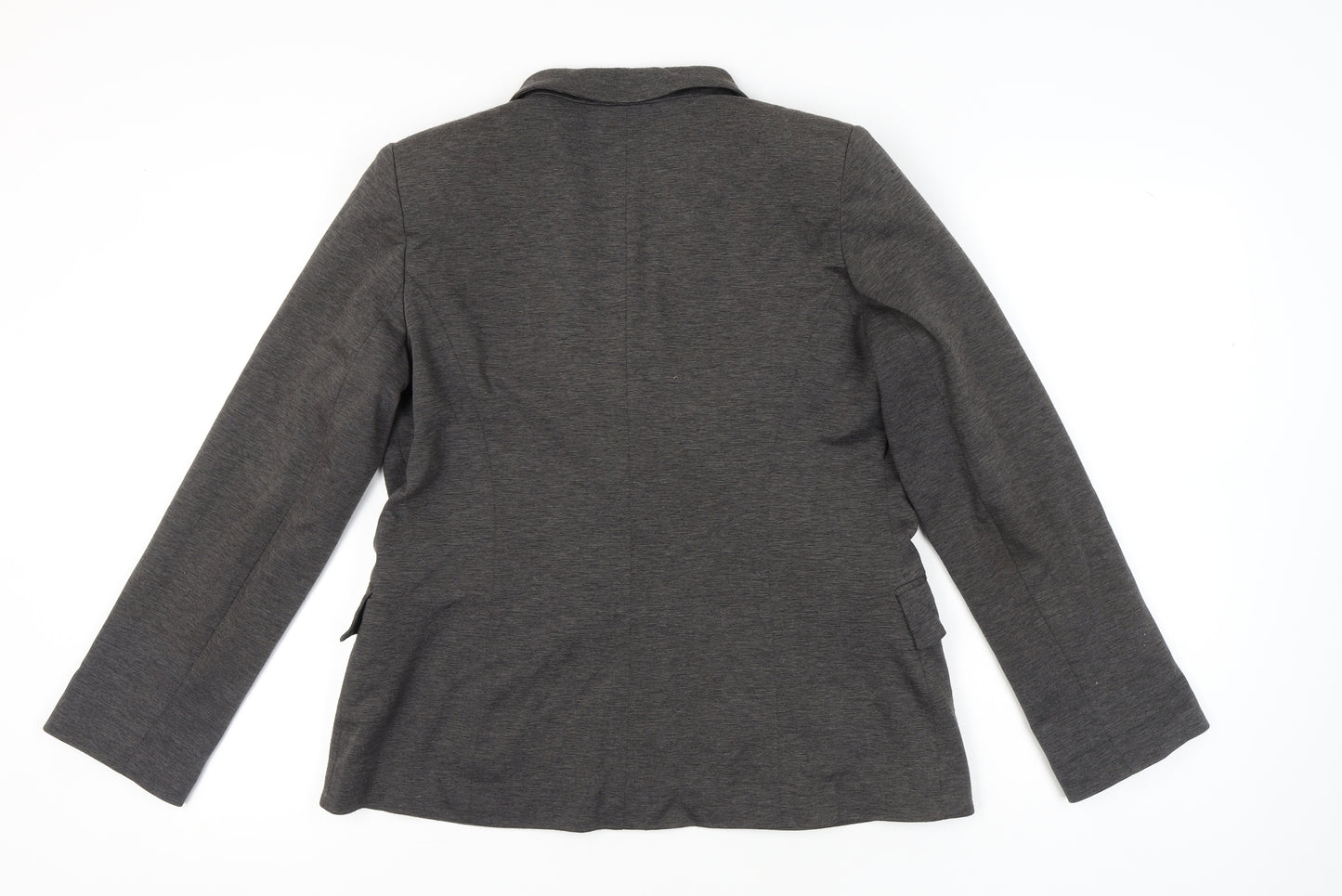 Oasis Women’s Grey Blazer Jacket L Regular Fit Business Casual