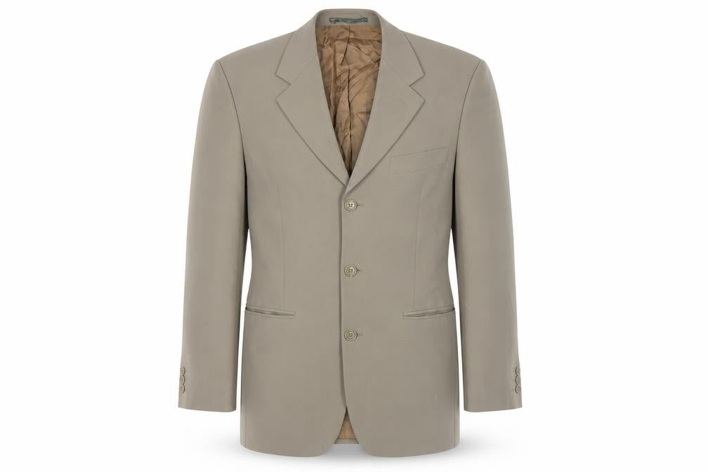Burton Menswear Men's Beige 38in Blazer Jacket Wool Blend Regular Fit