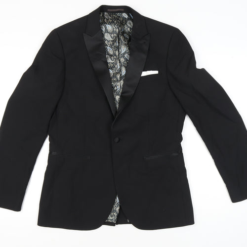 Next Men’s Black 40L Shawl Lapel Tuxedo Jacket Formal Blazer