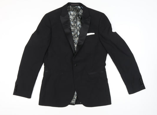 Next Men’s Black 40L Shawl Lapel Tuxedo Jacket Formal Blazer