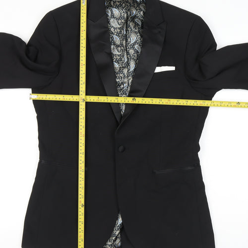 Next Men’s Black 40L Shawl Lapel Tuxedo Jacket Formal Blazer