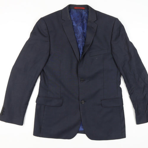 Ted Baker Endurance Men's Blue 40R Wool Suit Jacket Blazer