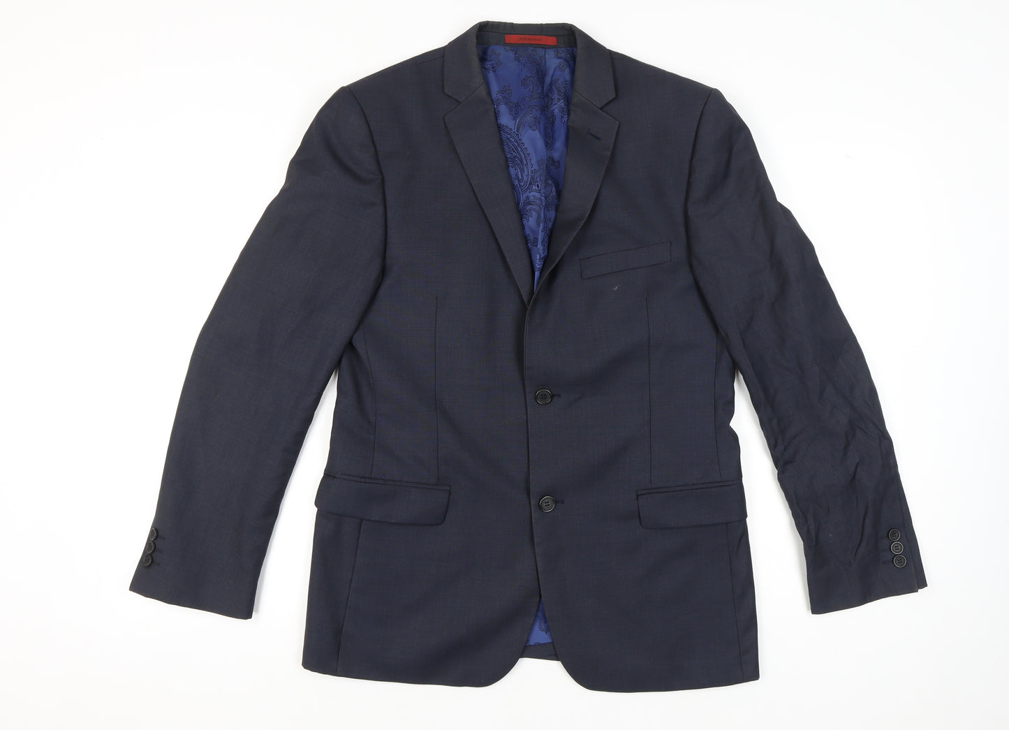 Ted Baker Endurance Men's Blue 40R Wool Suit Jacket Blazer