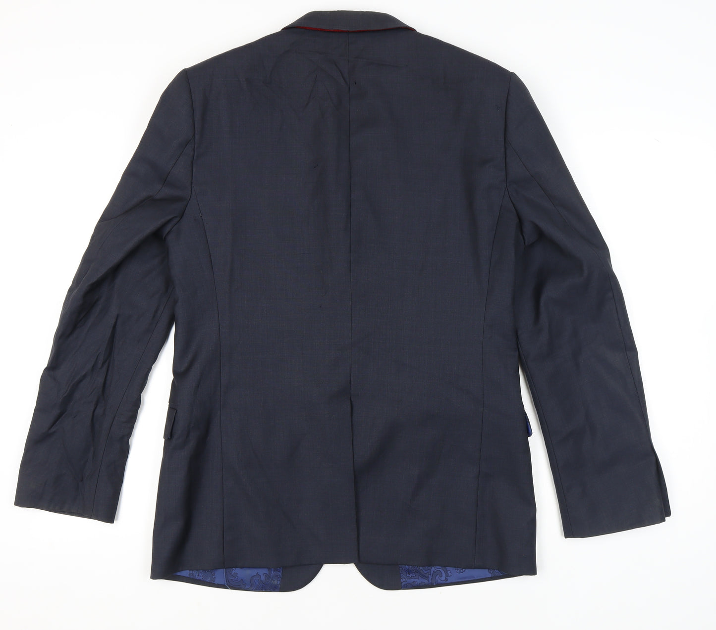 Ted Baker Endurance Men's Blue 40R Wool Suit Jacket Blazer