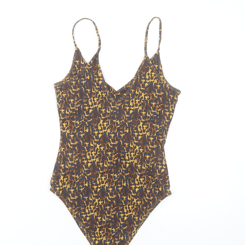 River Island Women’s Multicoloured Animal Print Bodysuit Size 10