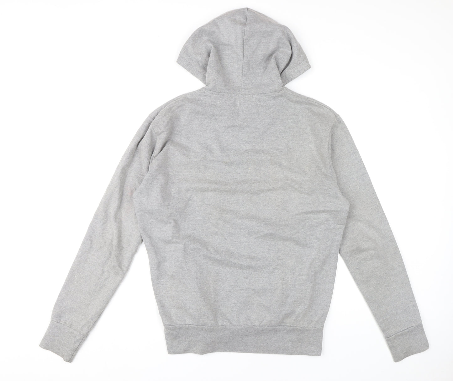 French Connection Mens Grey Pullover Hoodie Size M Logo Graphic