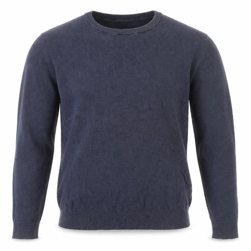Selected Homme Men’s Blue Cotton Crew Neck Jumper Size M