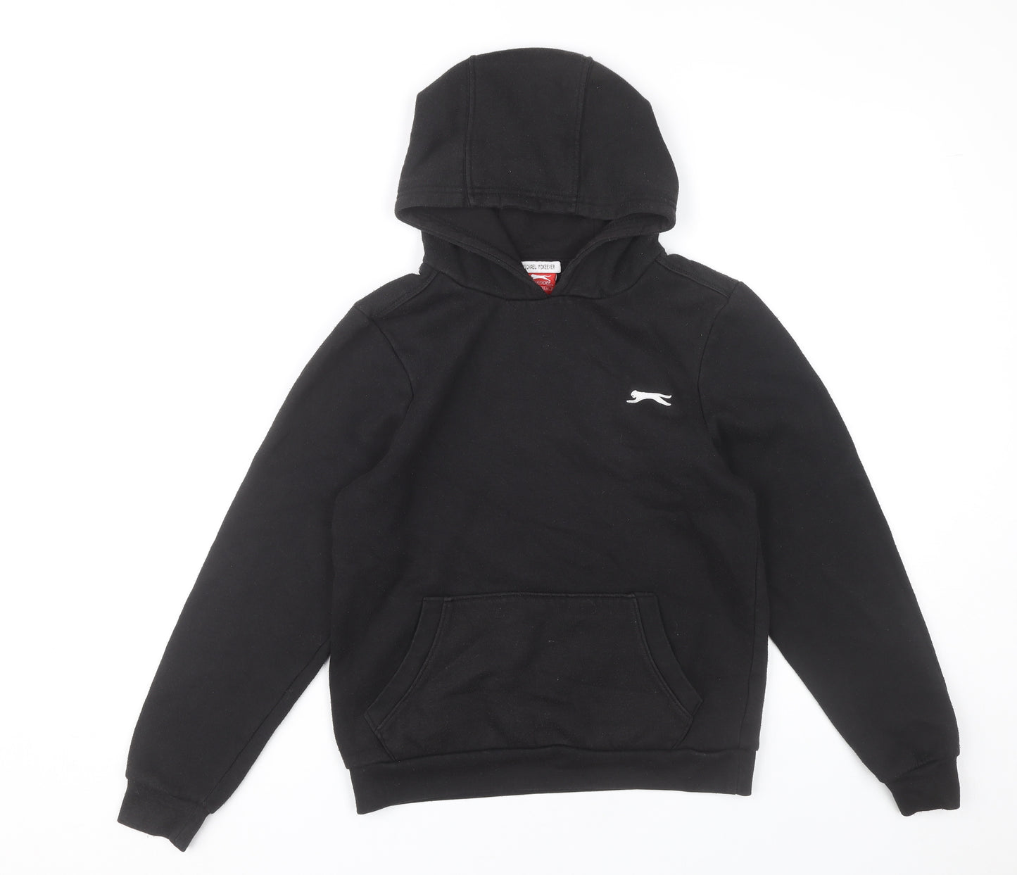 Slazenger Boys Black Pullover Hoodie 13 Years Sports Casual Fleece
