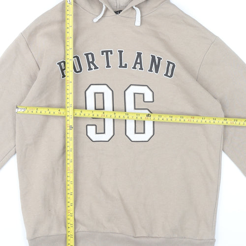 915 Generation Girls Beige Pullover Hoodie Age 12-13 Years Portland Print