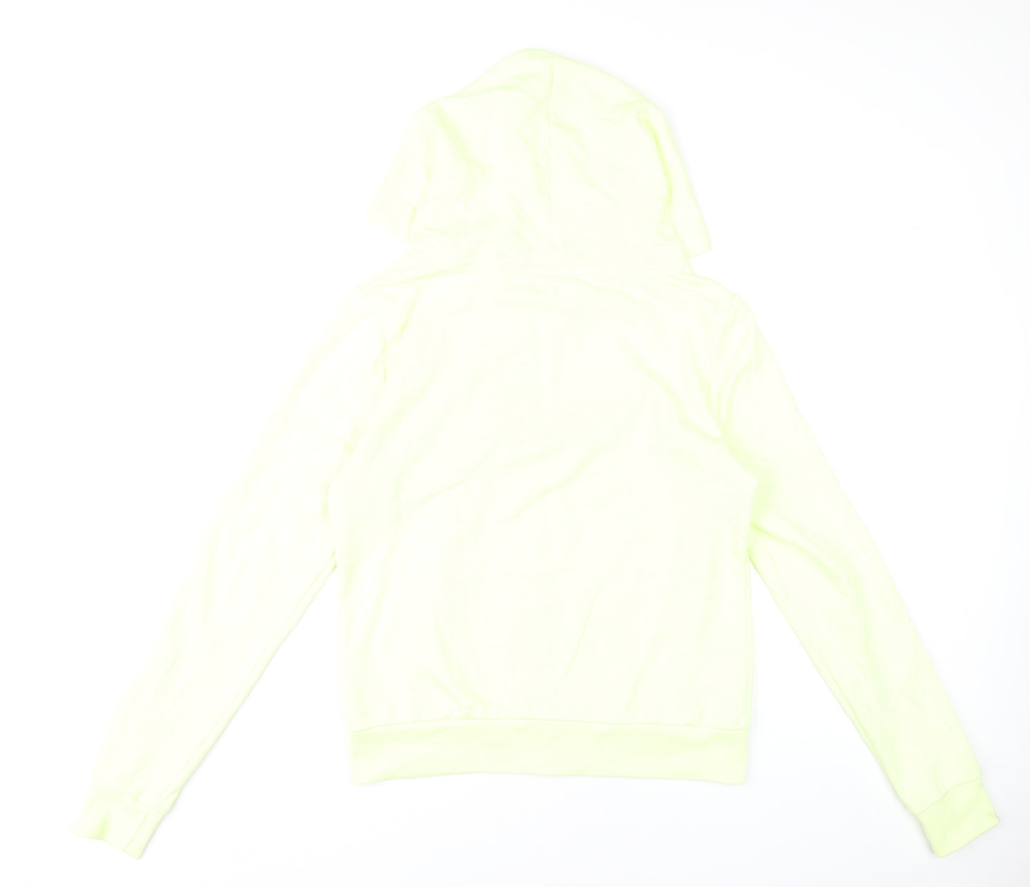 Victoria's Secret PINK Womens Yellow Hoodie Medium Full Zip Logo