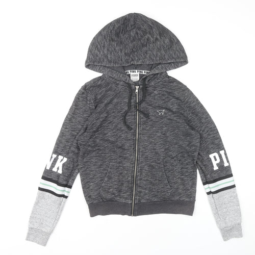 Victoria's Secret PINK Women’s Grey Full Zip Hoodie Size S