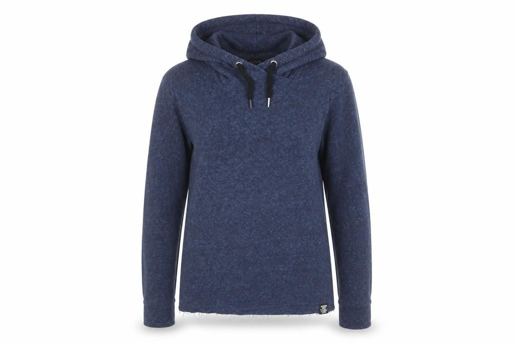 Front view of Superdry Women’s Blue XS Pullover Hoodie Lightweight Raglan