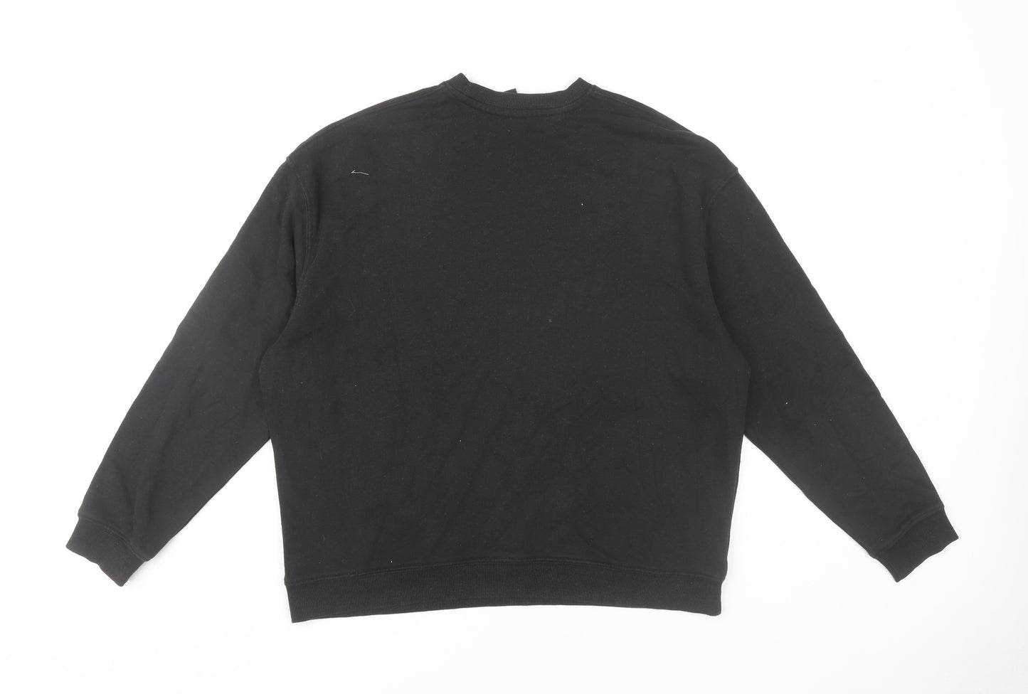 Nobody's Child Womens Black Small Sweatshirt Organic Cotton Blend