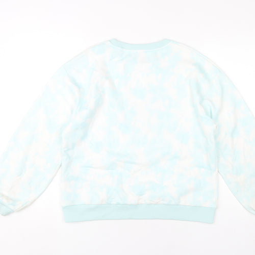 Disney Girls Blue Stitch Sweatshirt 11-12Y Pullover Long Sleeve Casual