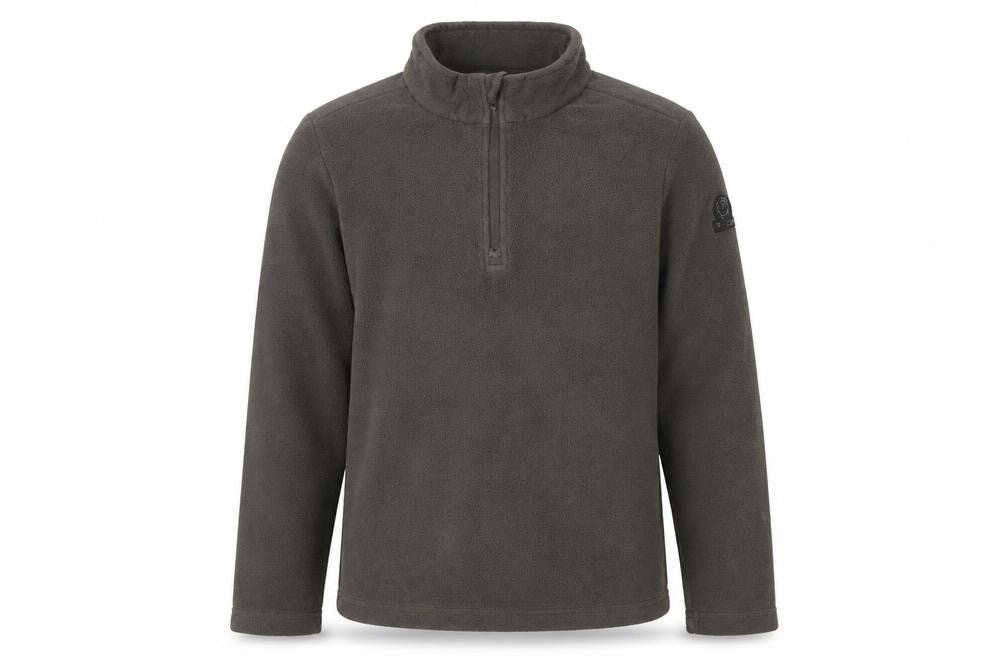 TOG24 Boys Green Fleece 1/4 Zip Sweatshirt Size 12 Years Hiking Outdoor