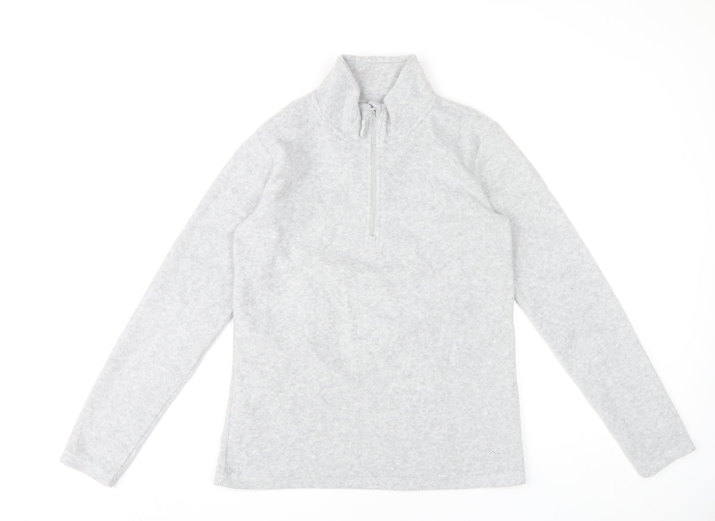 Peter Storm Womens Grey Fleece Sweatshirt Size 12 1/2 Zip Outdoor