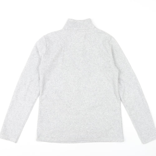 Peter Storm Womens Grey Fleece Sweatshirt Size 12 1/2 Zip Outdoor