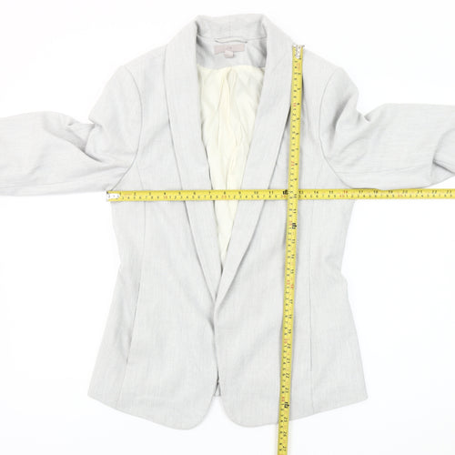 H&M Women’s Grey Shawl Lapel Blazer Size 10 Regular Fit