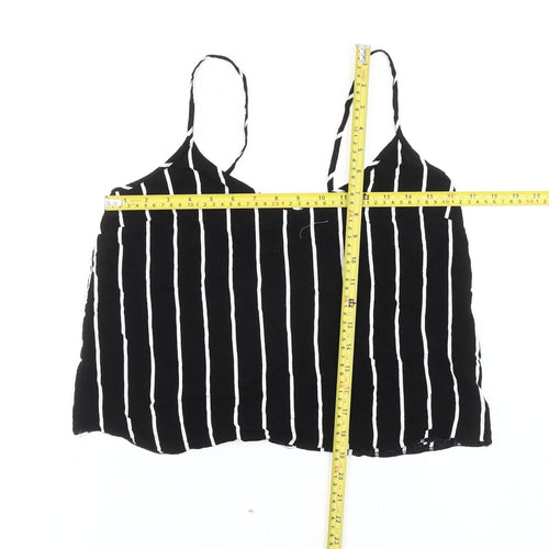 ASOS Women’s Black Striped Viscose Camisole Tank UK 12