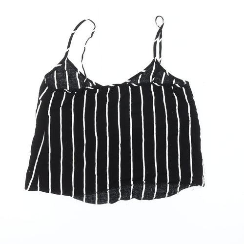 ASOS Women’s Black Striped Viscose Camisole Tank UK 12